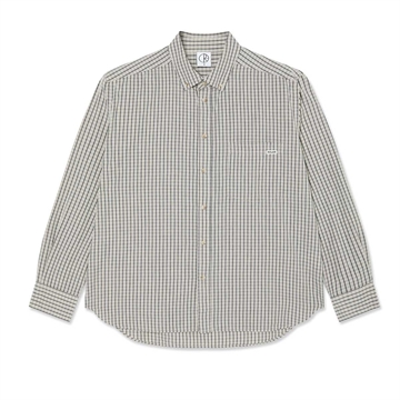 Polar Skate Co Ben L/S Shirt Ivory Check